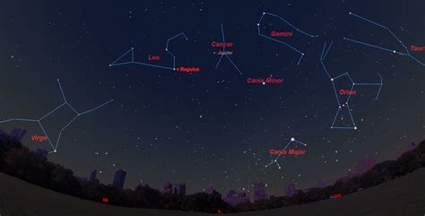 march night sky 9pm